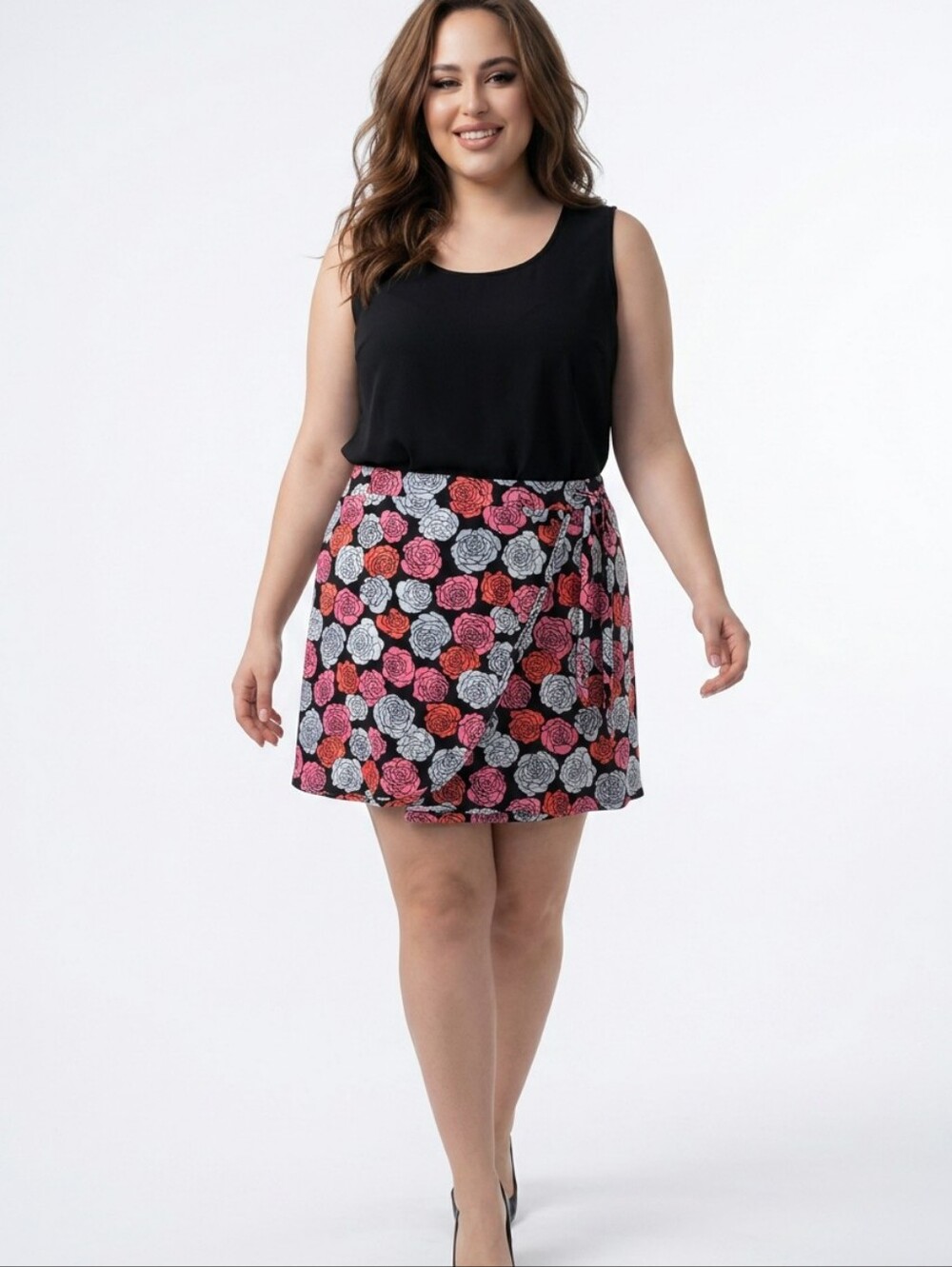 NWT Jones New York Signature Faux Wrap Pull-on Sexy Feminine Chic Skirt XXL.